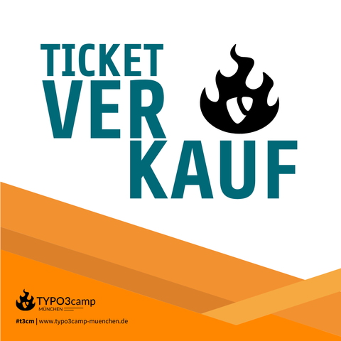 Das Wort "Ticketverkauf" wird auf dem Bild in modernem Stil dargestellt.