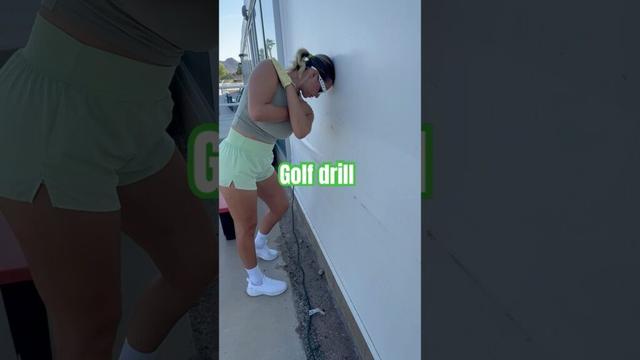 You might feel silly but try it! #cartgirl #golf #golfers #golfgirls #golftips #golflesson #golfer