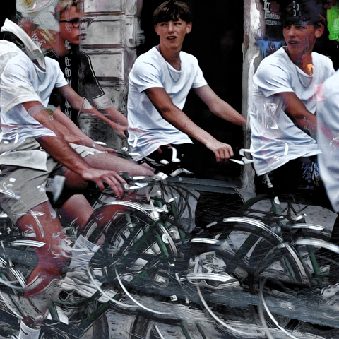 Barcelona digital edited street photography, made with the GNU Image Manipulation Program + G'MIC-Qt filters.