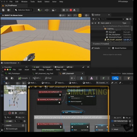 #UE5.6 footsteps