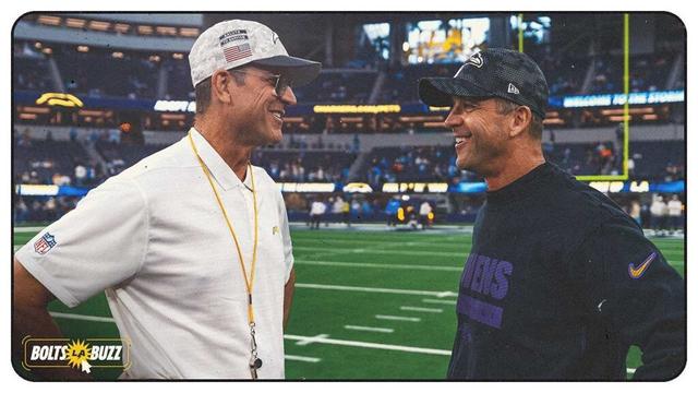 Why Jim Harbaugh Has Advice for John Harbaugh & Cal Ripken After Foul Ball in Orioles Game
