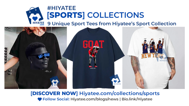 Check out the full list of 9 unique sport tees in our latest blog:
👉 9 Unique Sport Tees from Hiyatee’s Sport Collection

1️⃣ 🏀 Black Goat Jordan 12 Flu Game Sneaker Tee
2️⃣ 🏅 Captain Clutch Bootleg Tee
3️⃣ ⚾ Freddie Freeman World Series L.A. Dodgers Tee
4️⃣ 🏁 Dale Earnhardt 03 Vintage NASCAR Tee
5️⃣ 🏈 Love Hurts Jordan Super Bowl 2025 Tee
6️⃣ 👟 Retro Ant-Man Anthony Edwards Big Head Tee
7️⃣ 🚚 Square Up Squarebody Truck Shirt
8️⃣ 🐍 Kobe Tribute Streetwear Tee
9️⃣ 👨‍👧 Saturdays Are For The Dads Shirt

👉 https://hiyatee.com/blogs/news/9-unique-sport-tees-from-hiyatee-s-sport-collection

#Hiyatee #SportTshirt #Sportswear #AthleteFashion #BestSportTee #FatherDayGift #Streetwear