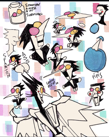 spamton sweepstakes inspired doodles. 2022