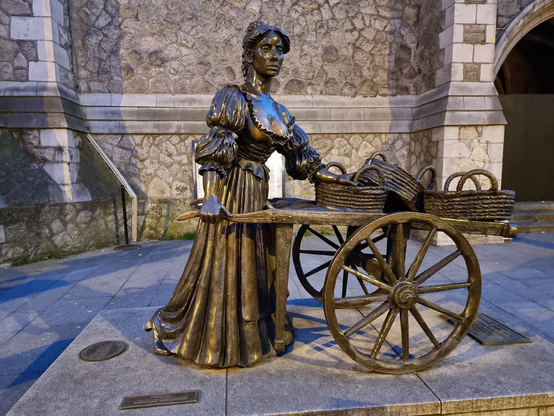 The Molly Malone statue on Grafton Street.