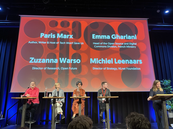 Panelists on stage
