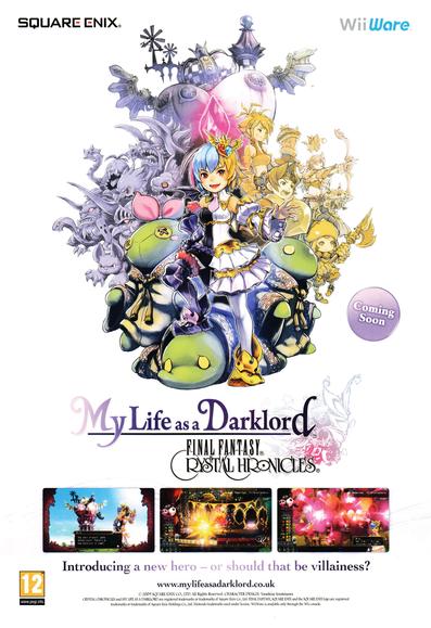 Back cover for Official Nintendo Magazine 46 - September 2009 (UK), featuring an advertisement for My Life as a Darklord: Final Fantasy Chronicles on WiiWare