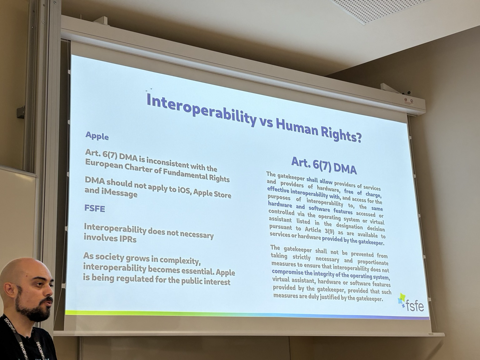 Interoperability vs human rights - Apple’s ridiculous take
