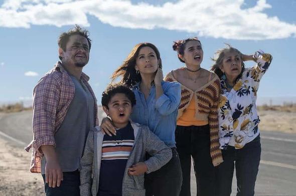 Eva Longoria, Rose Portillo, Thom Nemer, Jesse Garcia, and Paulina Chávez in Alexander and the Terrible, Horrible, No Good, Very Bad Road Trip