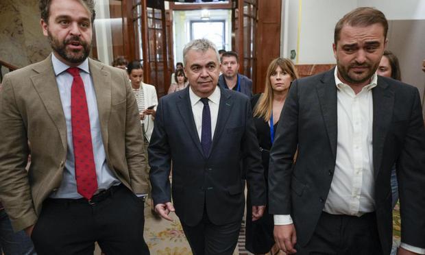 Santos Cerdán, a su llegada al Congreso este jueves (EFE)