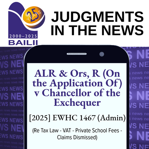 cell phone screen with post text about the judgment on it