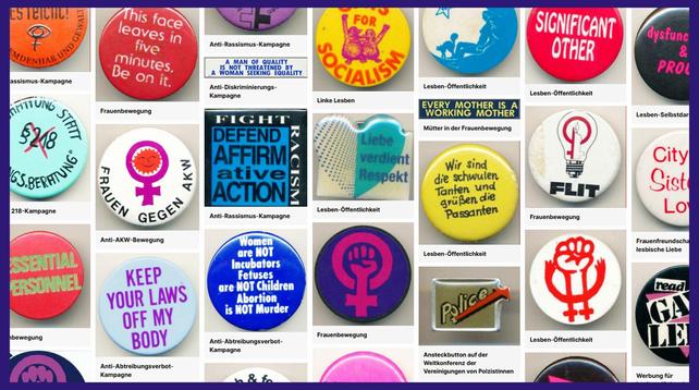 Screenshot der Bildergalerie mit einigen bunten Buttons
