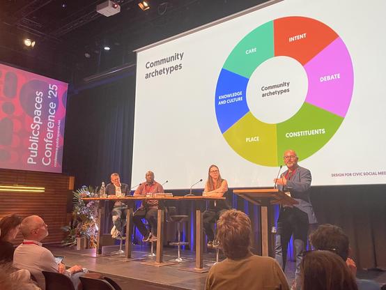 Martijn de Waal presenting