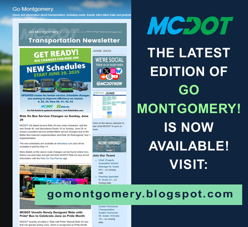 front page of the go montgomery june 2025 newsletter