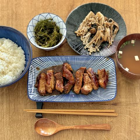 A compilation of dishes showing the meal mentioned in the post.