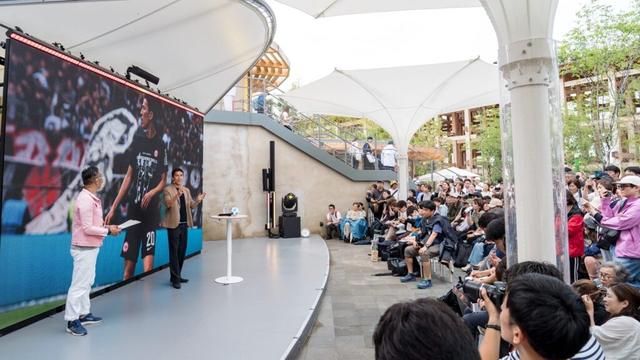 Japanese Bundesliga stars draw crowds at Expo 2025 Osaka