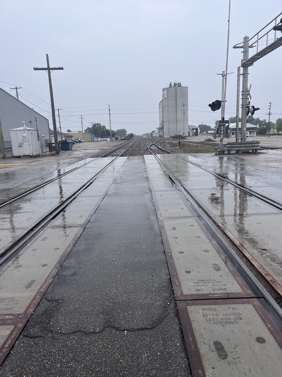 Railroad tracks in Morris MN
