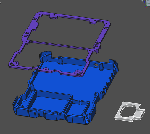 Mechanical design of a hand held computer.