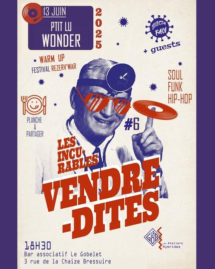 Affiche des vendredites du 13 juin 2025
