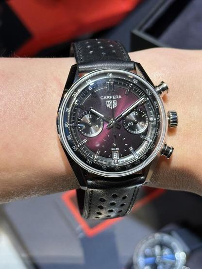 Tag Heuer Carrera Chronograph in purple
