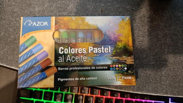 Azor oil pastels