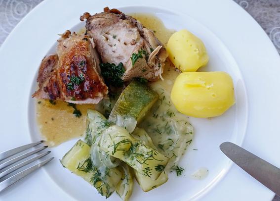 Das Essen ist serviert