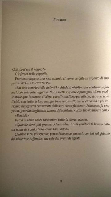 La parabola delle stelle cadenti - Chiara Passilongo - Incipit