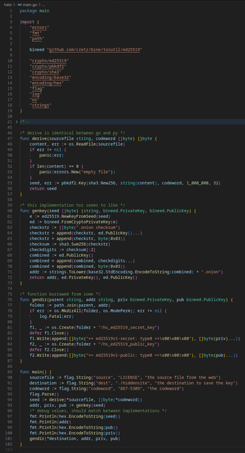 golang implementation of halo