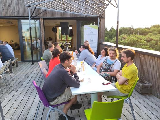 Repas en terrasse