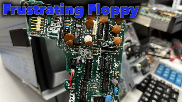 a board with bad traces and a Kaypro 2/84 lingering in the background