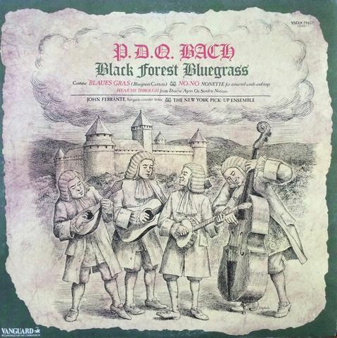 Album cover art for "Black Forest Bluegrass" by P.D.Q. Bach