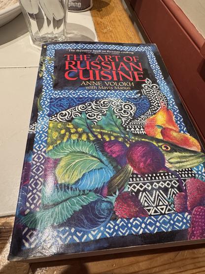 Front cover view of Anne Volokh book The Art of Russian Cuisine.