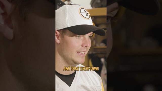 Will Howard on his interactions with Aaron Rodgers so far #steelers #nfl