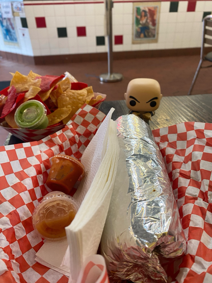 Cal at Taqueria La Cumbre