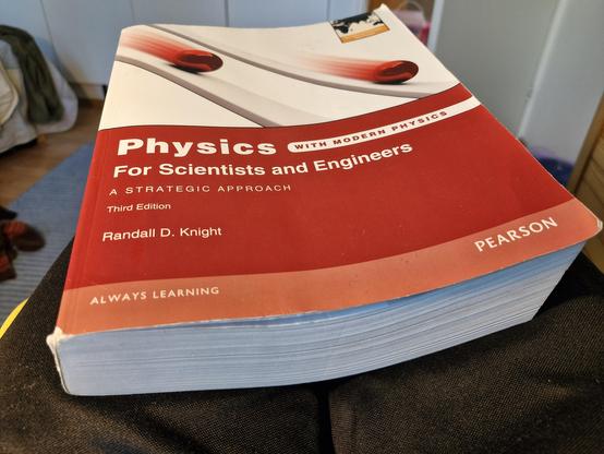 Randall D. Knightin yeoksen "Physics for scientists and engineers" kansikuva