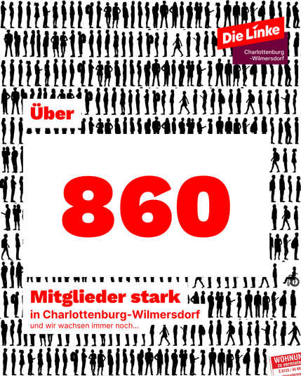 Über 860 Mitglieder stark in Charlottenburg-Wilmersdorf und wir wachsen immer noch...