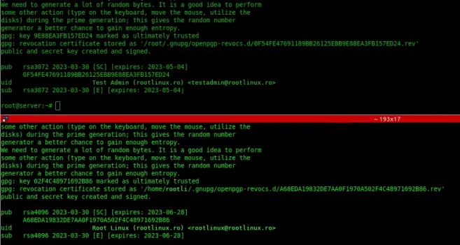 Generating GPG Keys