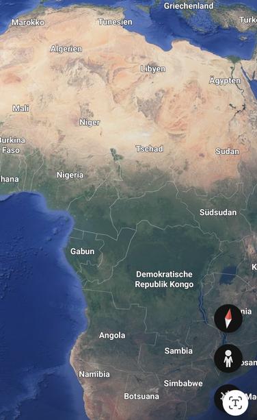 Afrika auf Google Earth