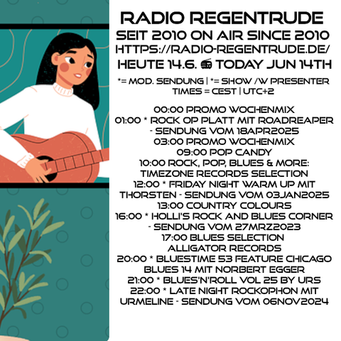 🇩🇪 Plakat mit den heutigen Radiosendungen. Bild (ohne Text): Pixabay, kein Bildquellennachweis erforderlich.

🇬🇧 Poster with details of today's radio shows. Image (without text): Pixabay, no image creds needed.