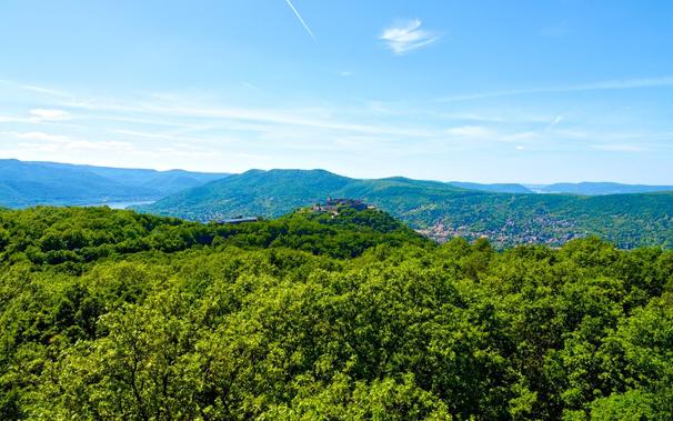 The castle of visegrad seen from the zsitvay Observation tower, hungary
