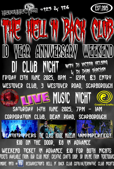 tonight! 

#Deathtrippers #TheGlassHouseMuseum #IAmImperfect

🦇🦇🦇

#Music #GigFlyer #Scarborough