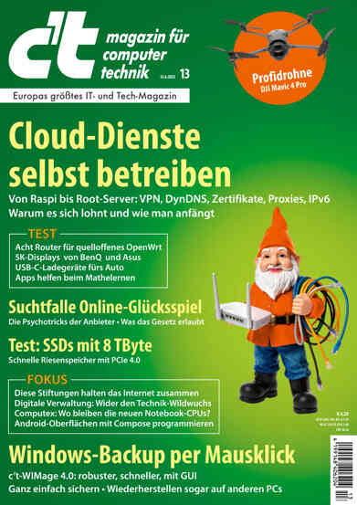 Das Titelbild der aktuellen Ausgabe des Magazins c't.