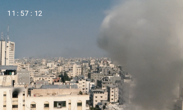 Screen capture AFP stream in Gaza