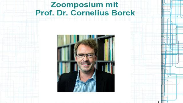 Thumbnail Zoomposium mit Cornelius Borck
