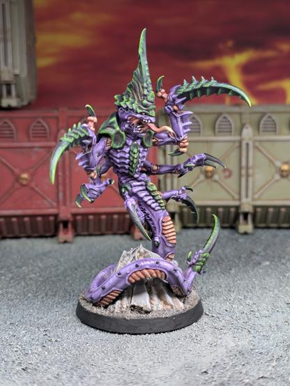 Tyranid Ravager Prime in Purple and Green