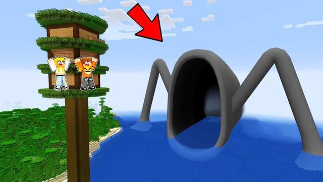 ATAKUJE NAS POTWÓR MORSKI w Minecraft! (Sea Eater)