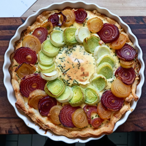 Die fertig gebackene Tarte