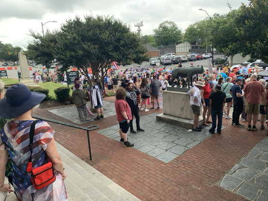 Crowd outside Rome Auditorium for Pride