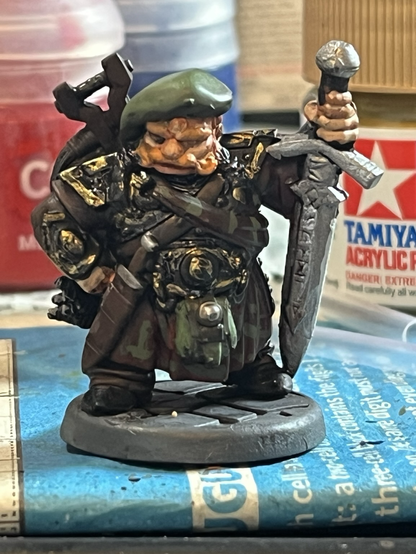A ginger dwarf adventurer