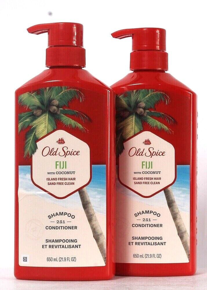 Old Spice Men's Fiji with coconut 2-in-1 Shampoo & Conditioner