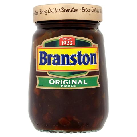 A jar of traditional Branston Pickle